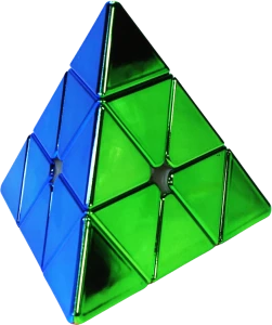 KOSTKA RUBIKA 3x3x3 Pyraminx  Metallic Magnetyczna SengSo Cube 3x3 Magnetic Pyramid