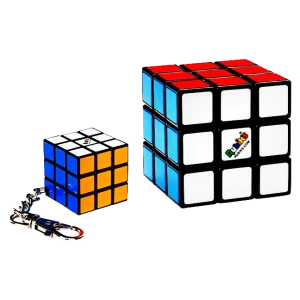 ZESTAW ORYGINALNA KOSTKA RUBIKA 3x3x3 BRELOK 3x3x3 RUBIKS CUBE 3x3