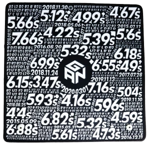 MATA GAN Mat Records DO UKŁADANIA KOSTEK RUBIKA Z UCHWYTEM NA TIMER PODKŁADKA CUBE