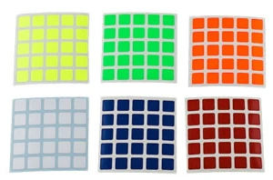 NAKLEJKI DO KOSTKI RUBIKA 5x5x5 WYMIENNE NAKLEJKI NA KOSTKĘ 5x5 SPEED CUBE
