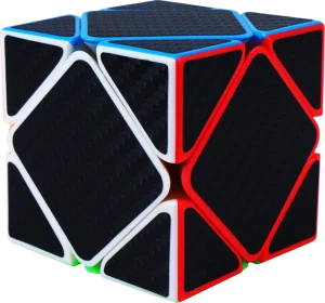 KOSTKA RUBIKA 2x2x2 Skewb Black Cube Carbon 2x2