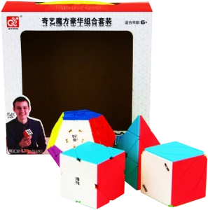 ZESTAW KOSTKA RUBIKA Megaminx + Pyraminx + Skewb + Ivy Cube