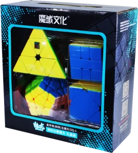 DUŻY ZESTAW KOSTKI RUBIKA  Pyraminx + Megaminx + Skewb + Square1 Kostka Rubika